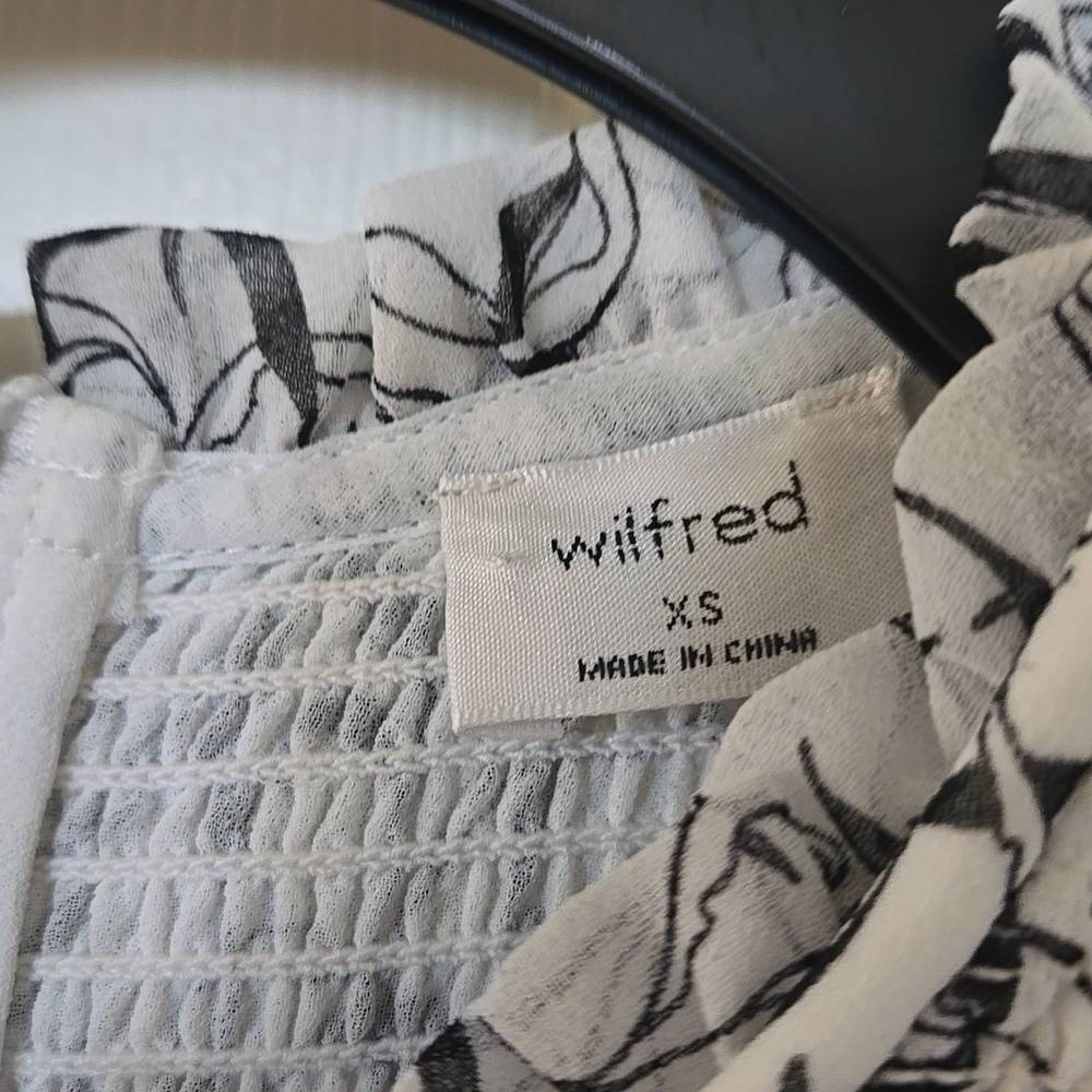 Wilfred Patterned Cropped Blouse - Picture 2 of 9